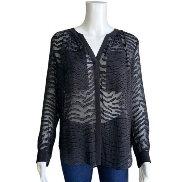 Rebecca Taylor Long Sleeve Blouse - 6 - Picture 1 of 11